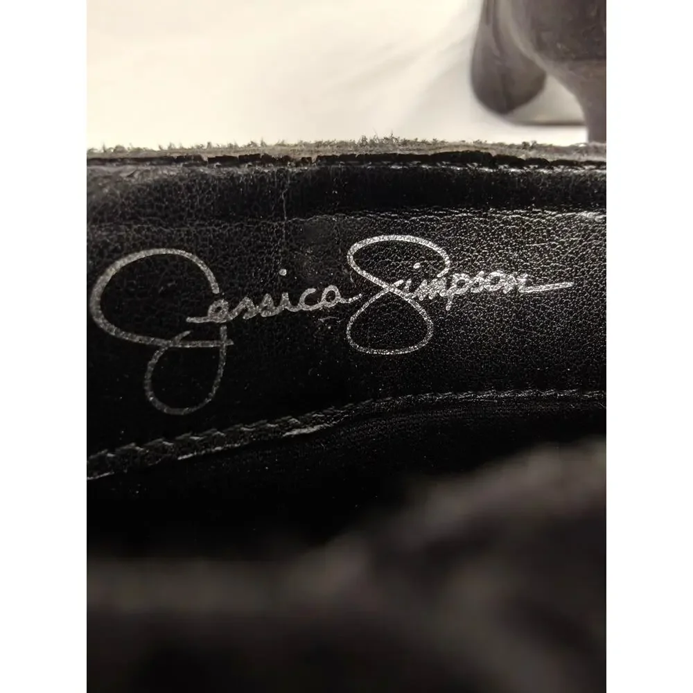 Women Jessica Simpson Ankle Boots Black Size 8.5B
